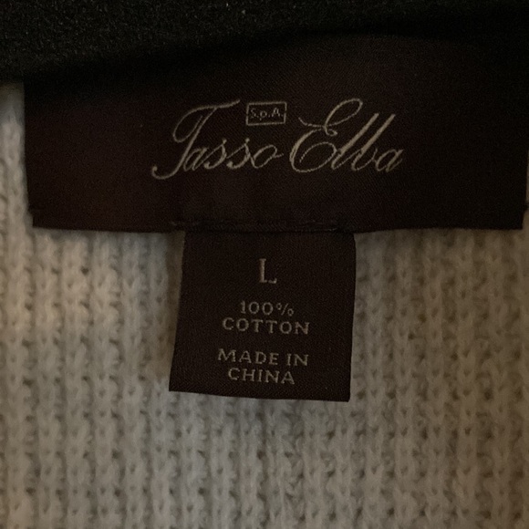 Tasso Elba Men zipped up Sweater size Large - Picture 7 of 7